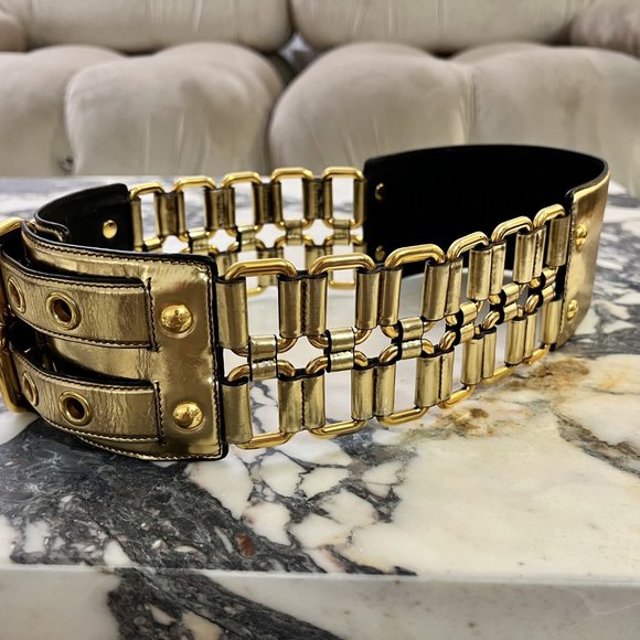 Miu Miu Gold Belt